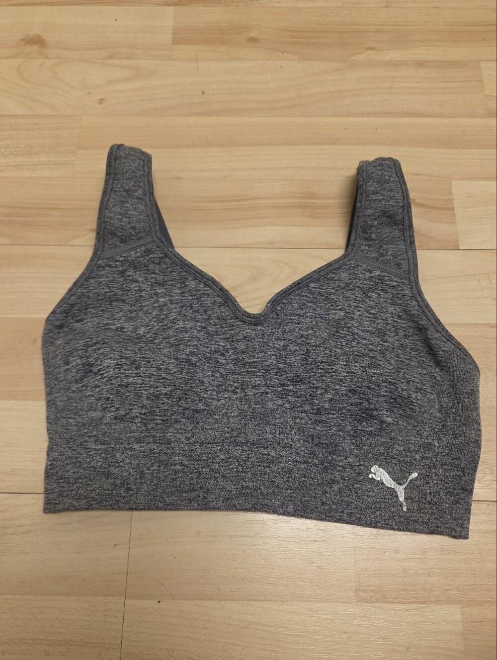 Puma Seamless Gray Sports Bra, size M